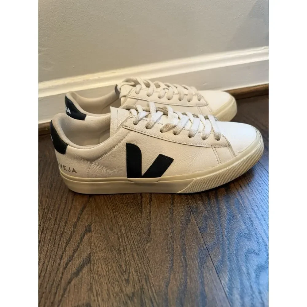 Veja Campo Sneaker White/black Leather Women's Sz @ $180